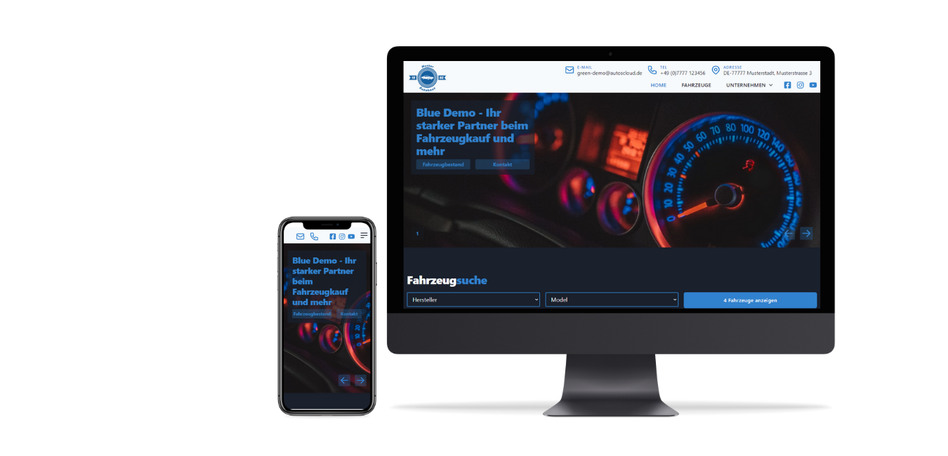 Responsive Webseite für Autohändler erstellen
